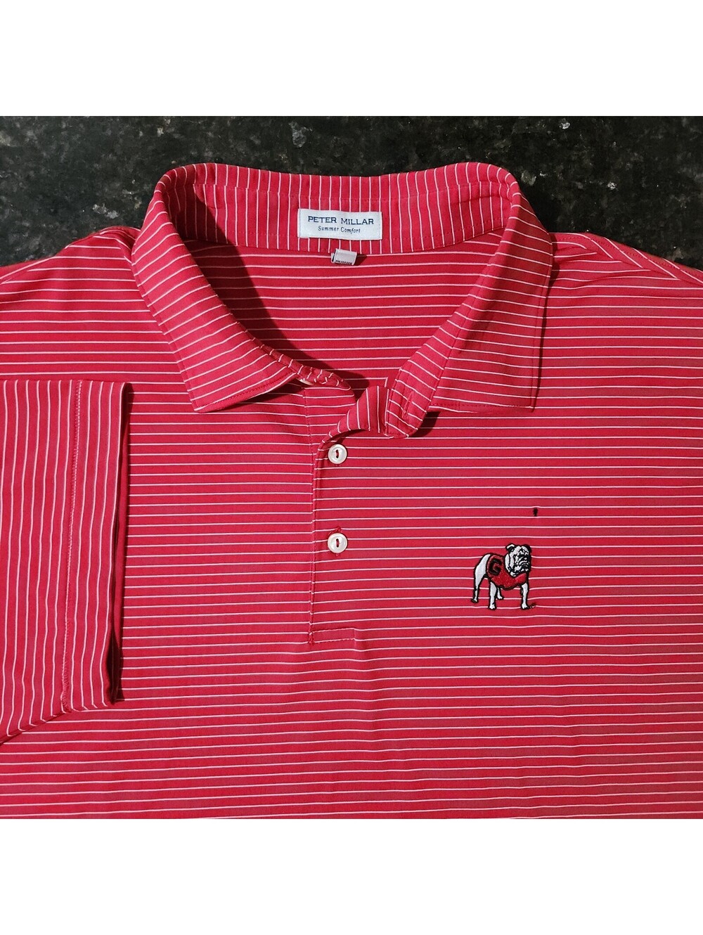 Peter Millar Summer Comfort Georgia Bulldogs UGA Performance Polo Golf Game Day